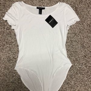 Forever 21 Lettuce Edge Body Suit